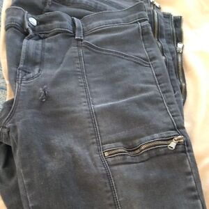 J Brand Charcoal Kassidy Cargo Zippered Jeans 29